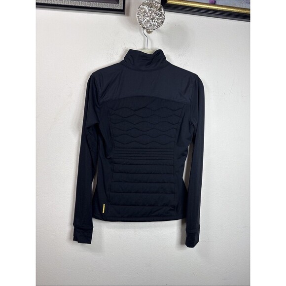 (R7) Lolë Long Sleeve ACTIVE WEAR TOP MOCK NECK SIZE XS, BLACK FULL ZIP - Picture 2 of 16